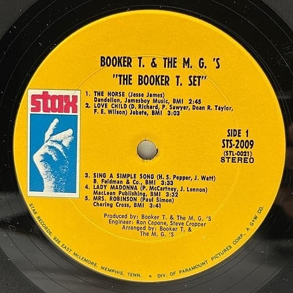 BOOKER T. & THE M.G.'s / The Booker T. Set (LP) / Stax