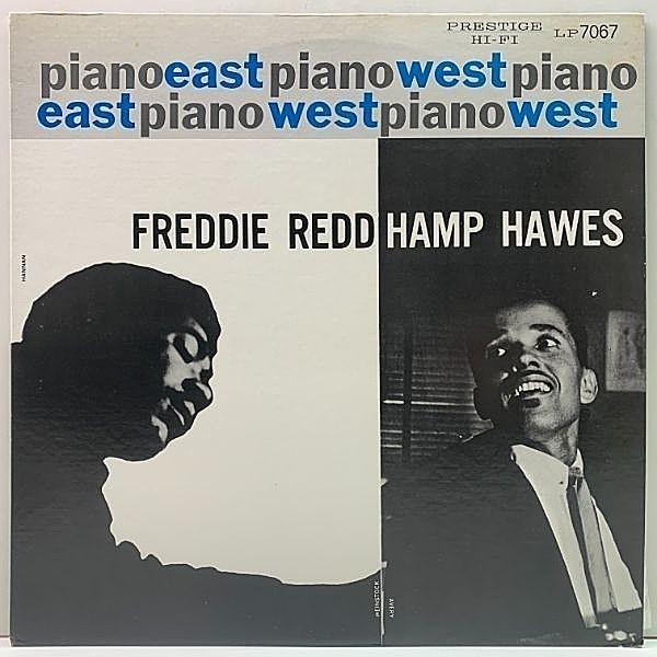 レコードメイン画像：MONO 極美盤!! FREDDIE REDD, HAMPTON HAWES Piano : East / West ('77 Prestige) モノラル JPNプレス Lp 解説・カタログ付き