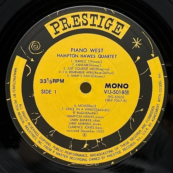 ジャズレコードセットHampton Hawes etc. FREDDIE REDD / HAMPTON HAWES / Piano : East / West (LP