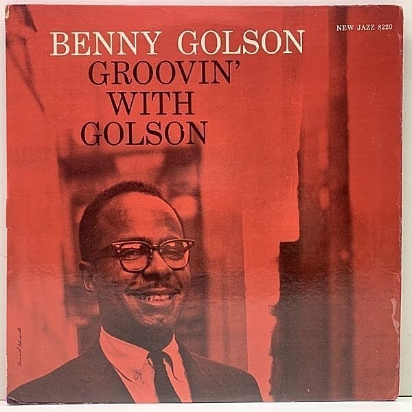 レコードメイン画像：美再生!! NJ, Purple MONO RVG刻印 BENNY GOLSON Groovin' With Golson (New Jazz 8220) コーティング仕様 Curtis Fuller, Ray Bryant ほか
