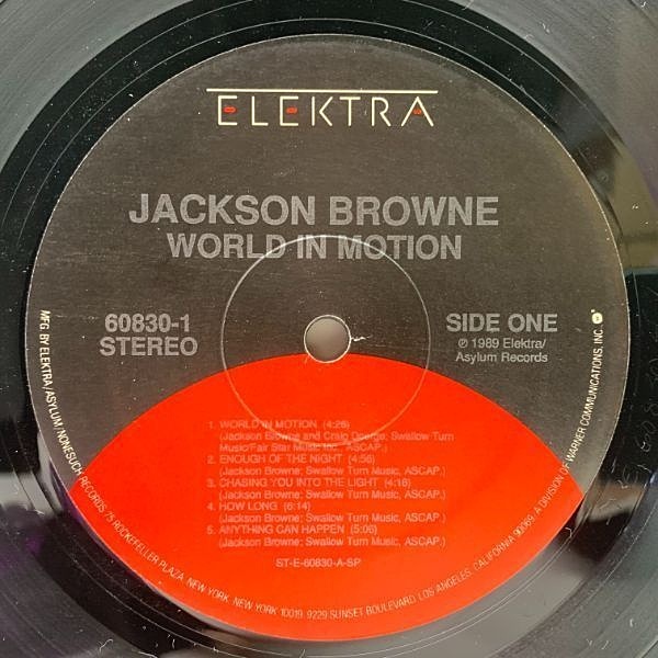 JACKSON BROWNE / World In Motion (LP) / Asylum | WAXPEND RECORDS