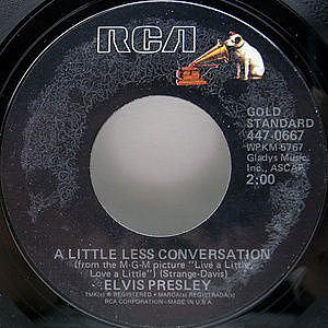レコード画像：ELVIS PRESLEY / Almost In Love / A Little Less Conversation