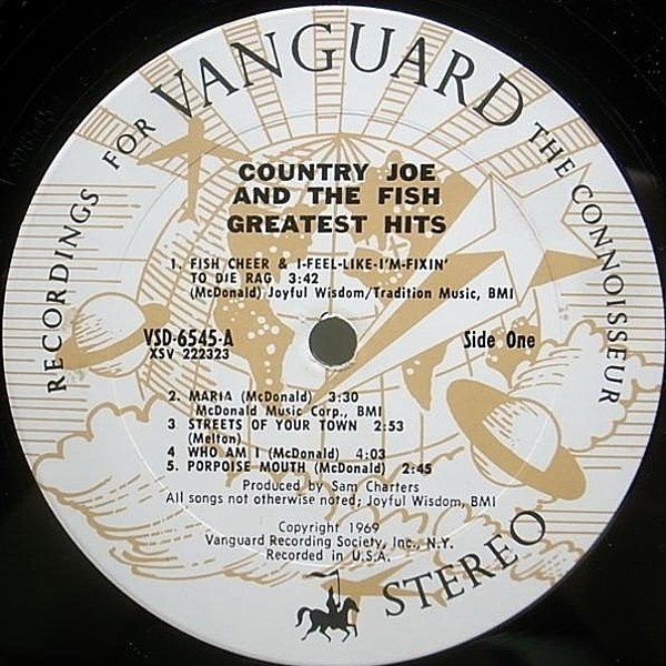 COUNTRY JOE & THE FISH / Greatest Hits (LP) / Vanguard