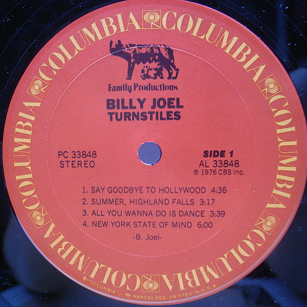 BILLY JOEL / Turnstiles (LP) / Columbia | WAXPEND RECORDS