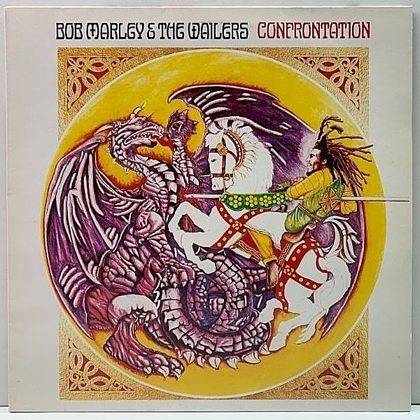 レコードメイン画像：【未発表音源を含む没後リリースの名作】LP 美品 BOB MARLEY & THE WAILERS Confrontation (Tuff Gong) Buffalo Soldier ほか 名曲満載