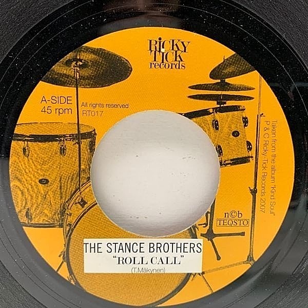 レコードメイン画像：【怒涛のドラムブレイク】STANCE BROTHERS Roll Call / The Strong One (45s 7インチ) FIVE CORNERS QUINTET在籍 X-OVER JAZZ FUNK 試聴