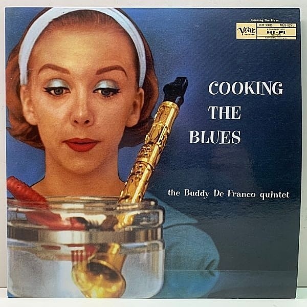 レコードメイン画像：MONO 極美品!! BUDDY DeFRANCO Cooking The Blues (Verve POJJ-1519) SONNY CLARK, TAL FARLOW 参加 JPN モノラル Lp