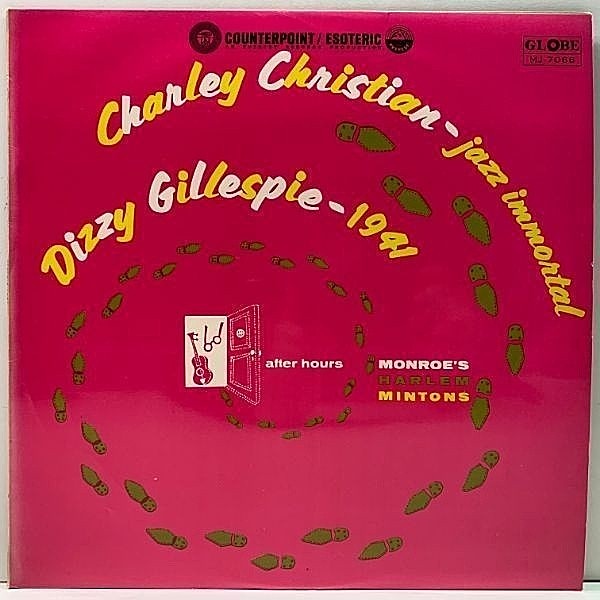 レコードメイン画像：【1941年録音・歴史的名盤】美盤!! 深溝 ペラ・フリップバック CHARLEY CHRISTIAN Jazz Immortal (Globe) Joe Guy, Thelonious Monk ほか