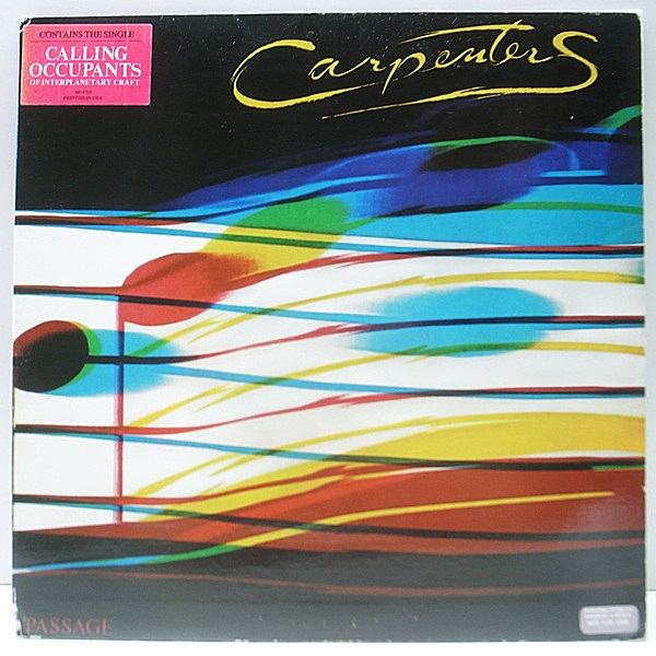 レコードメイン画像：レア・プロモ!! USオリジナル CARPENTERS Passage ('77 A&M) w./HYPE STICKER ニス引き・ゲートフォールド仕様 Leon Russell 参加