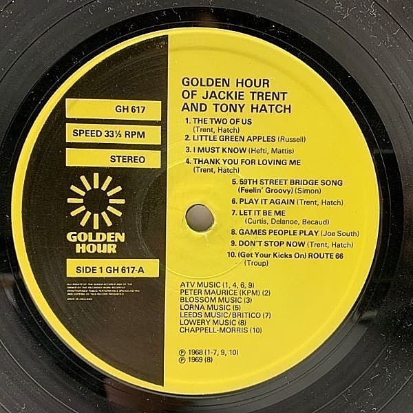 激レアTony Hatch Jackie Trent 帯付 日本盤 LPレコード 激レアTony Hatch