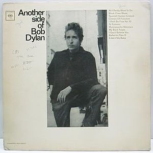 レコード画像：BOB DYLAN / Another Side Of Bob Dylan