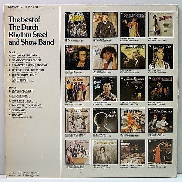 DUTCH RHYTHM STEEL AND SHOWBAND / The Best Of (LP) / Music For