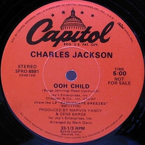CHARLES JACKSON / GARY BARTZ / Ooh Chiled - Shake Your Body