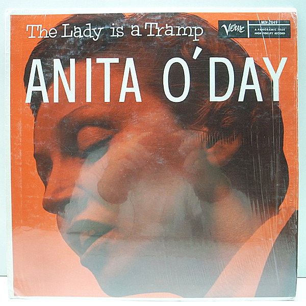 レコードメイン画像：シュリンク美品!! MONO 深溝 Verveリム 初期盤 ANITA O'DAY The Lady Is A Tramp (MGV-2049) アニタ・オデイ LP モノラル
