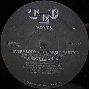 レコード画像：DIRECT CURRENT / Everybody Here Must Party
