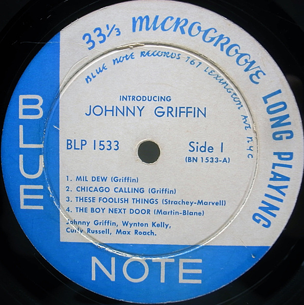 JOHNNY GRIFFIN / Introducing (LP) / Blue Note | WAXPEND RECORDS