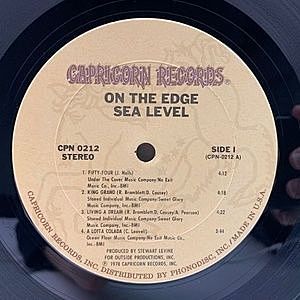 SEA LEVEL / On The Edge (LP) / Capricorn | WAXPEND RECORDS