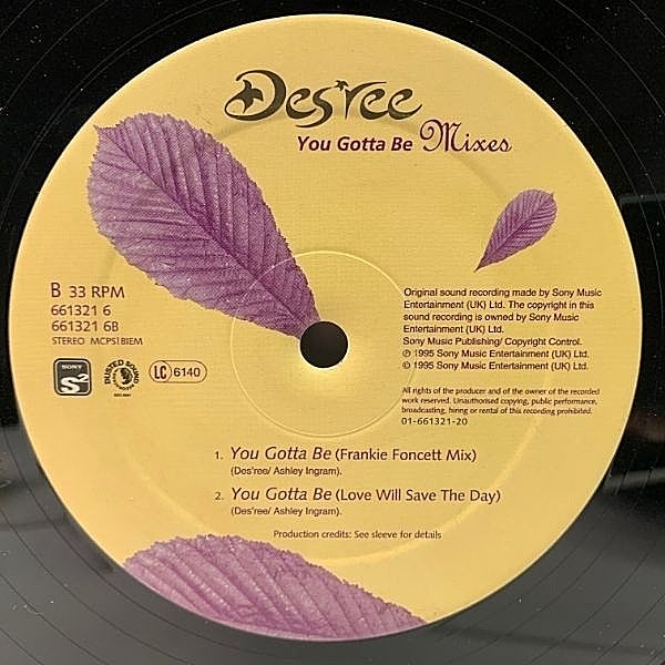 DES'REE / You Gotta Be(Mixes) (12) / Sony Soho Square