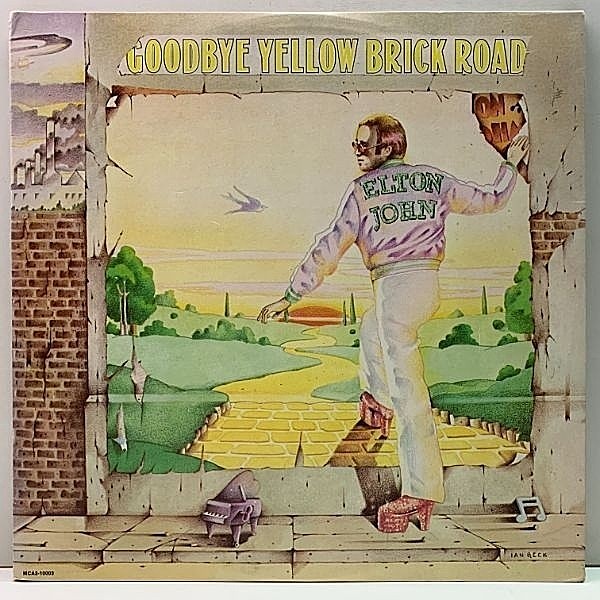 レコードメイン画像：良好!! 2LP 虹ツヤ ゲートフォルド USオリジナル ELTON JOHN Goodbye Yellow Brick Road ('73 MCA) 黄昏のレンガ路 最高傑作