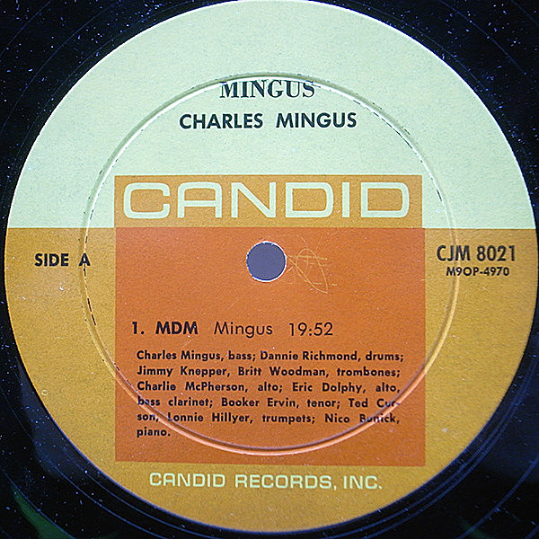 CHARLES MINGUS / CHARLIE MINGUS / Mingus (LP) / Candid