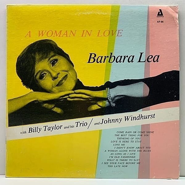 レコードメイン画像：【同メンバーでの新録4曲含む】美盤!! BARBARA LEA A Woman In Love (Audiophile) With Billy Taylor And His Trio And Johnny WIndhurst