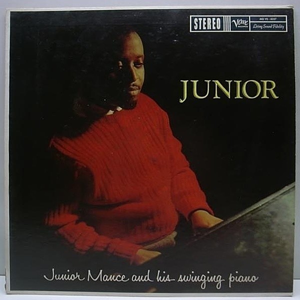 レコードメイン画像：美品!音抜群! 初回トランペッター 深溝 MONO 完全オリジナル JUNIOR MANCE Junior ('59 Verve) 最高傑作