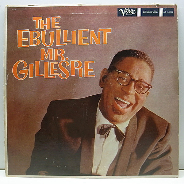 レコードメイン画像：【Les Spann, Junior Manceらとの好演】USオリジナル MONO 初版トランペッター 深溝 DIZZY GILLESPIE The Ebullient ('59 Verve V-8328)