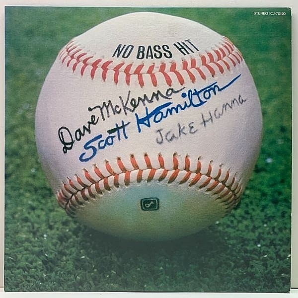 レコードメイン画像：美品 DAVE McKENNA / SCOTT HAMILTON / JAKE HANNA No Bass Hit ('79 Concord Jazz) JPNオリジナル 解説付き Lp