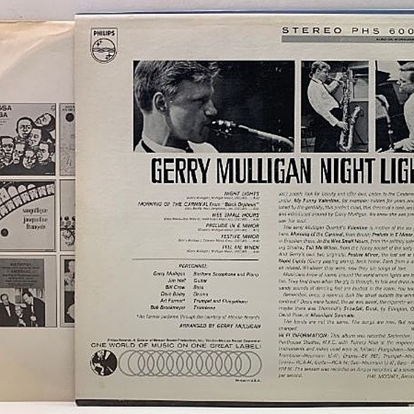 GERRY MULLIGAN / Night Lights (LP) / Philips | WAXPEND RECORDS