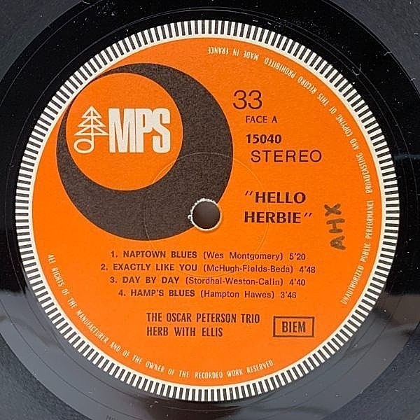 OSCAR PETERSON / HERB ELLIS / Hello Herbie (LP) / MPS