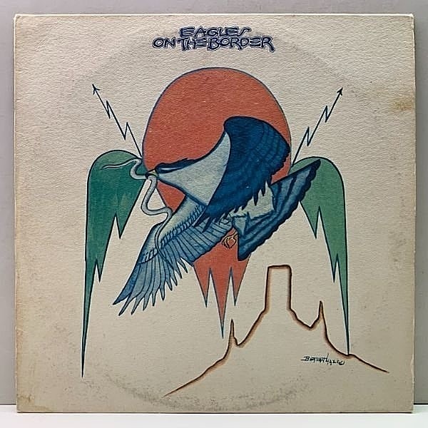 レコードメイン画像：初版 Wマーク無し 7E規格 雲ラベ USオリジナル EAGLES On The Border ('74 Asylum) イーグルス／オン・ザ・ボーダー 米 原盤 LP