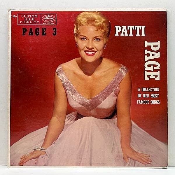 レコードメイン画像：良好!! USオリジナル MONO 黒銀ラベ 深溝 PATTI PAGE Page 3 III A Collection Of Her Most Famous Songs ('57 Mercury MG 20097)