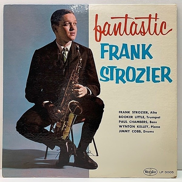 レコードメイン画像：【w./BOOKER LITTLEとの2管フロント】MONO 深溝 Fantastic FRANK STROZIER (Vee Jay) Wynton Kelly, Paul Chambers, Jimmy Cobb 豪華メンツ