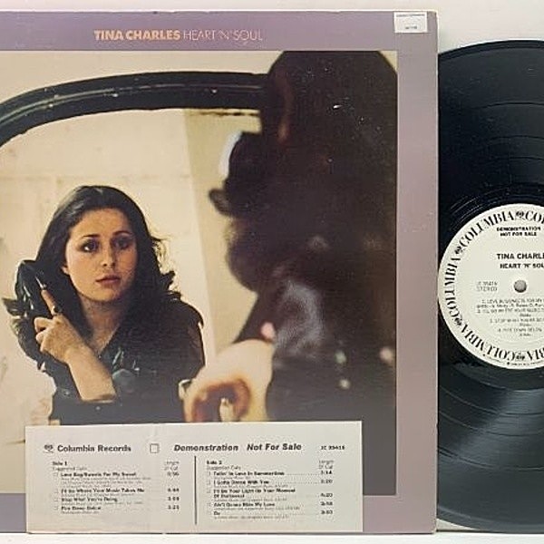 レコードメイン画像：良好!! 白プロモ USオリジナル TINA CHARLES Heart 'N' Soul ('77 Columbia) White Promo ティナ・チャールズ Lp
