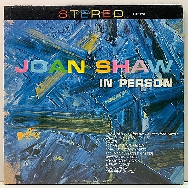 レコードメイン画像：美盤!! USオリジナル [SALENA JONES] JOAN SHAW In Person ('63 Sue) 渡欧前のサリナ・ジョーンズが米国で残した絶品のジャズ・アルバム