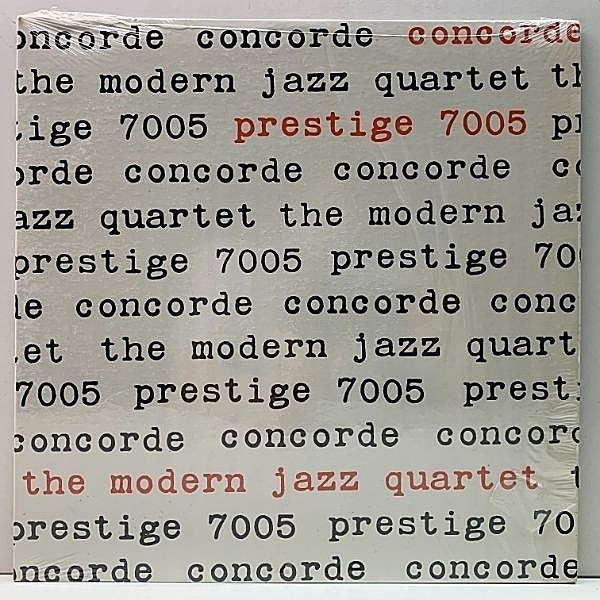 レコードメイン画像：シュリンク美品!! RVG刻印 紺ラベ MODERN JAZZ QUARTET Concorde (Prestige 7005) MJQ初期の傑作アルバム MILT JACKSON, JOHN LEWIS ほか