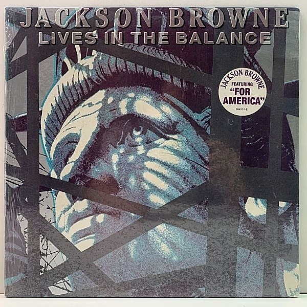 レコードメイン画像：ハイプシール残!シュリンク付き! TML刻印 USオリジナル JACKSON BROWNE Lives In The Balance ('86 Asylum) ストレートなロック・サウンド