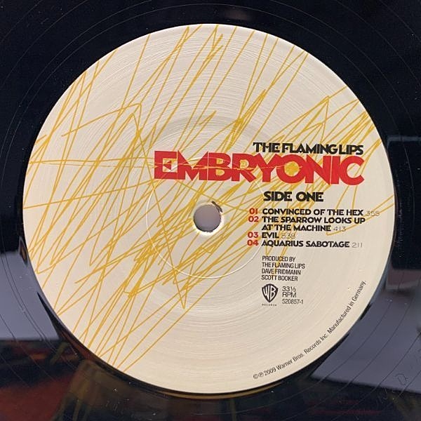 リバーシブルタイプ The Flaming Lips USオリジナル カラー盤 LP