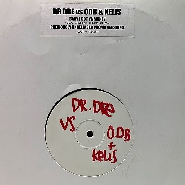 レコードメイン画像：【Unofficial ホワイト盤オンリー】DR. DRE vs OL' DIRTY BASTARD [O D B] & KELIS (BDK001)