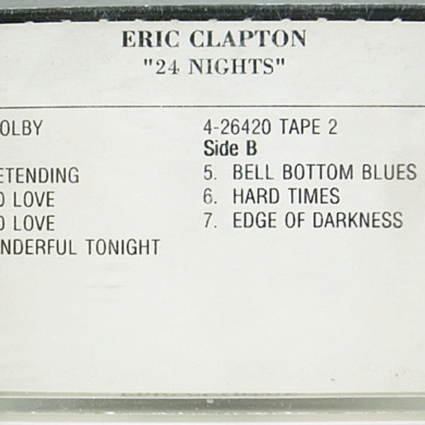 レコードメイン画像：TAPE/テープ ERIC CLAPTON 24 Nights クラプトン '91年 9月18日
