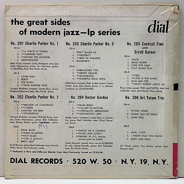 CHARLIE PARKER / No. 1 (10) / Dial | WAXPEND RECORDS