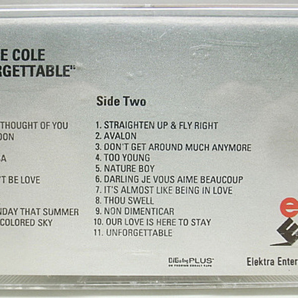 レコードメイン画像：TAPE/テープ PROMOプロモ NATALIE COLE Unforgettable With Love