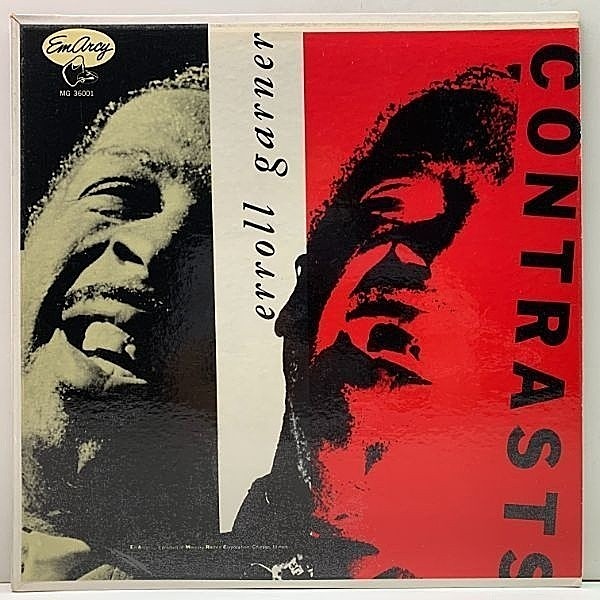 レコードメイン画像：【あの名曲 Misty 収録】レアな美品!! MONO ドラマー 深溝 ERROLL GARNER Contrasts ('55 EmArcy MG 36001) US初期 コーティング仕様