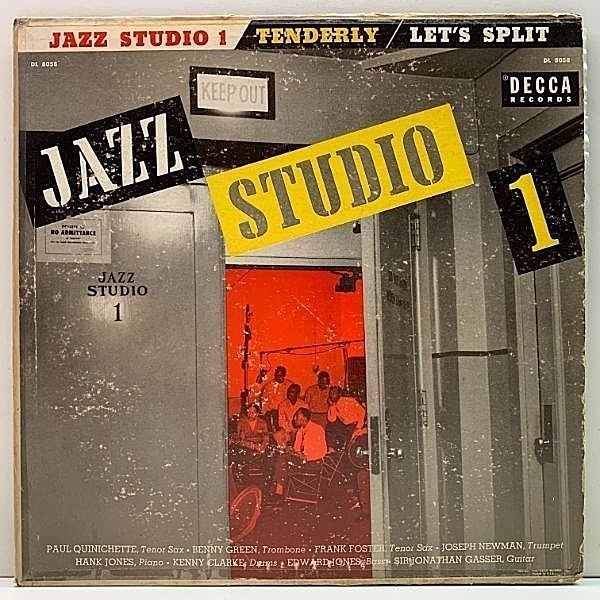 レコードメイン画像：215g 重量 FLAT 完全オリジナル『Jazz Studio 1』Joe Newman, Paul Quinichette, Hank Jones, Kenny Clarke ほか 中間派 好セッション！