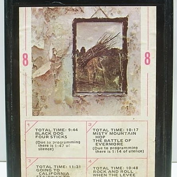 レコードメイン画像：US AMPEX 8トラック テープ LED ZEPPELIN IV ツェッペリン 希少!