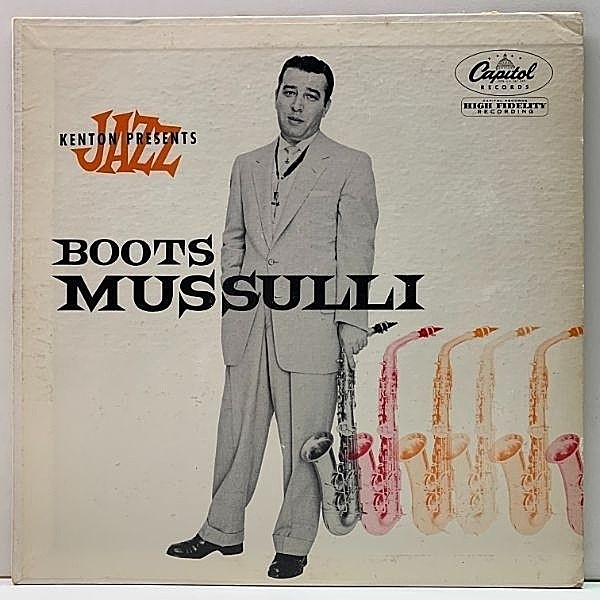 レコードメイン画像：良再生!音抜群! 10'' FLAT USオリジナル BOOTS MUSSULLI Quartet (Capitol H 6506) 1st リングパープル 深溝 Ray Santos, Max Bennett