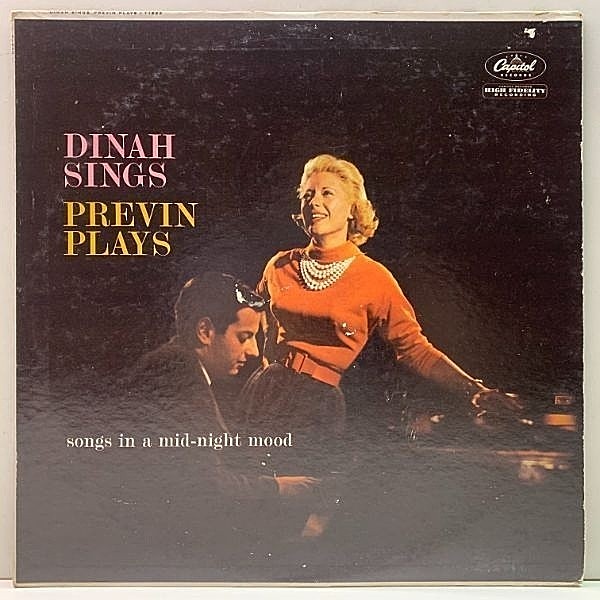 レコードメイン画像：【最高の共演アルバム】USオリジナル MONO 初版Left-Logo 虹ツヤ DINAH SHORE / ANDRE PREVIN Dinah Sings, Previn Plays ('60 Capitol)