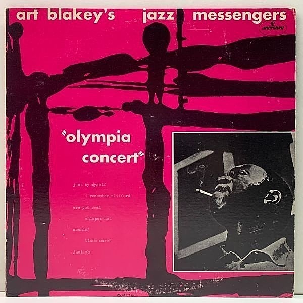 レコードメイン画像：米 MONO 美盤!! ART BLAKEY'S JAZZ MESSENGERS Olympia Concert (Mercury) 黄金期メンバーによるパリ・ライブ Lee Morgan, Benny Golson