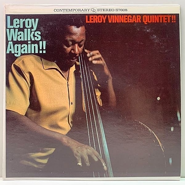 レコードメイン画像：美品 米盤 LEROY VINNEGAR Leroy Walks Again (Contemporary S7608) US Early 70'sプレス Freddy Hill, Teddy Edwards, Roy Ayers ほか