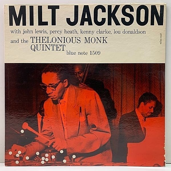 レコードメイン画像：貴重な美品!! [FLAT, NY23 & Lexington] MILT JACKSON & THELONIOUS MONK (Blue Note BLP 1509) MJQ結成前夜の演奏を含む3種のセッション